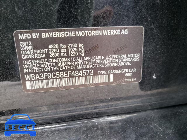 2014 BMW ACTIVEHYBR WBA3F9C58EF484573 зображення 9