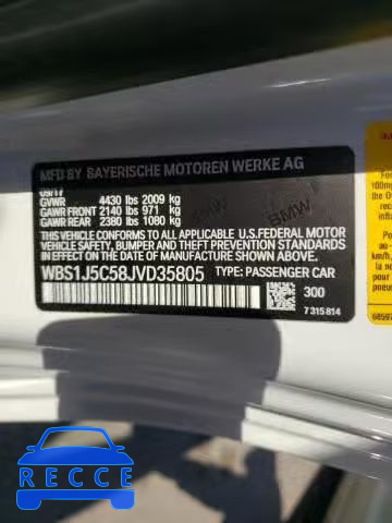2018 BMW M2 WBS1J5C58JVD35805 зображення 9