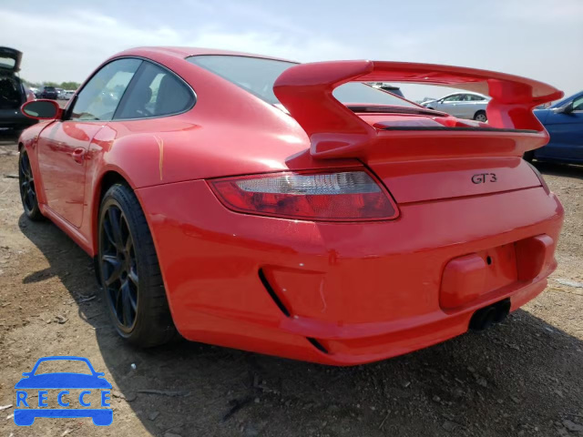 2007 PORSCHE 911 GT3 WP0AC29937S792667 зображення 2