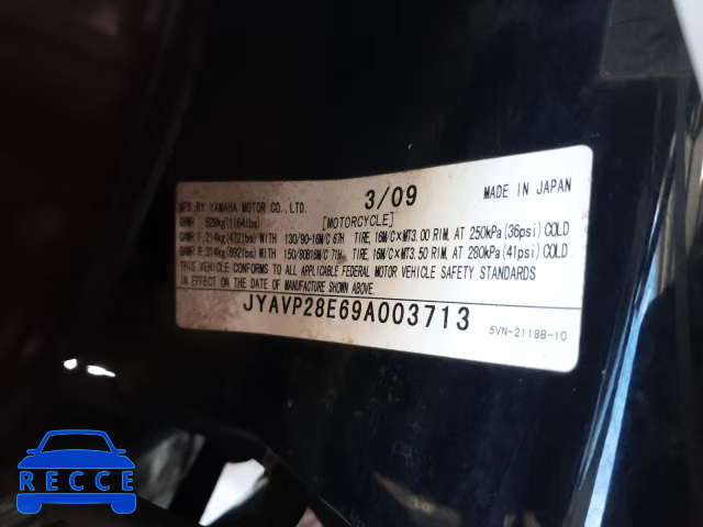 2009 YAMAHA XV1700 A JYAVP28E69A003713 image 9