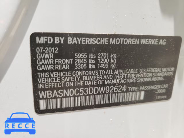 2013 BMW 550 IGT WBASN0C53DDW92624 зображення 9