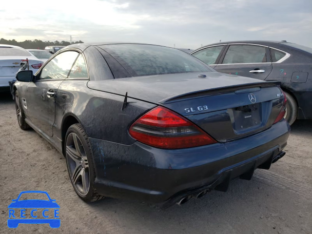2009 MERCEDES-BENZ SL 63 AMG WDBSK70F99F143702 image 2