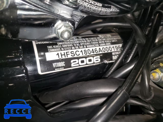 2006 HONDA VT1100 C 1HFSC18046A000196 зображення 9