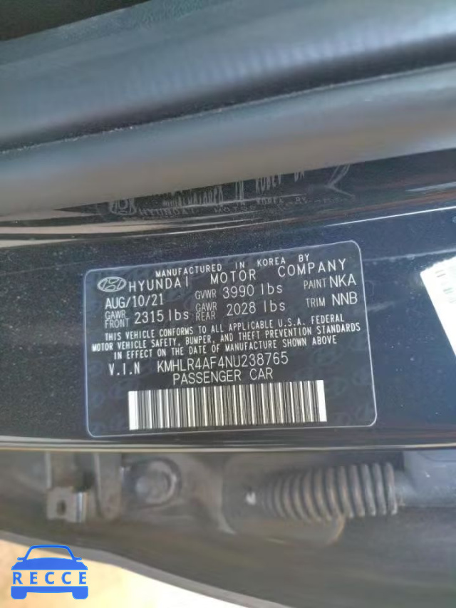 2022 HYUNDAI ELANTRA N KMHLR4AF4NU238765 image 9