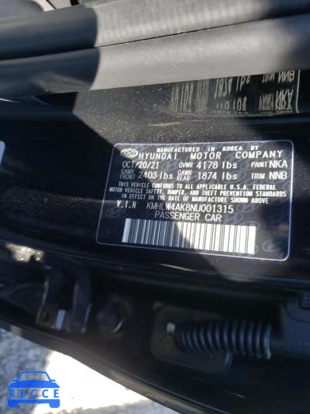 2022 HYUNDAI ELANTRA N KMHLW4AK8NU001315 image 9