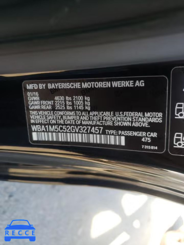 2016 BMW M235XI WBA1M5C52GV327457 image 9