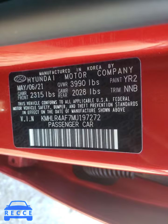 2021 HYUNDAI ELANTRA N KMHLR4AF7MU197272 image 9