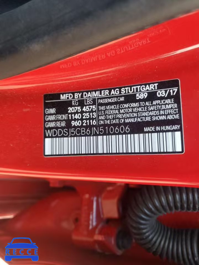 2018 MERCEDES-BENZ CLA 45 AMG WDDSJ5CB6JN510606 Bild 9