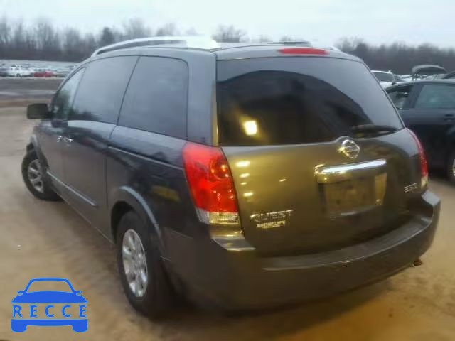 2009 NISSAN QUEST S/SE 5N1BV28U79N107989 image 2