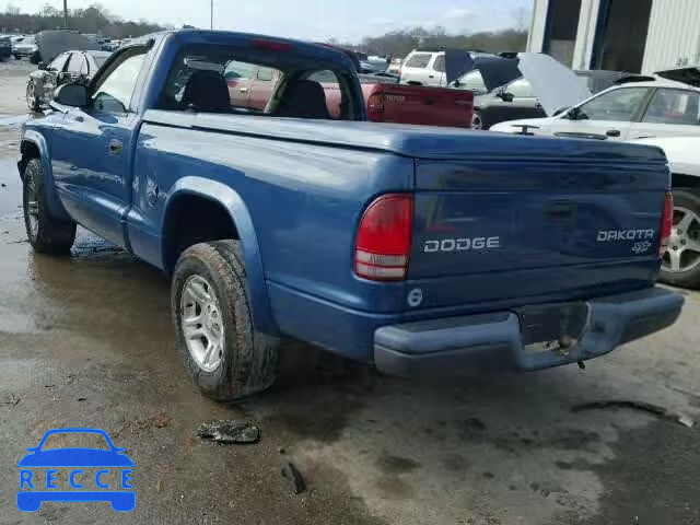 2004 DODGE DAKOTA SXT 1D7FL16K44S507158 зображення 2