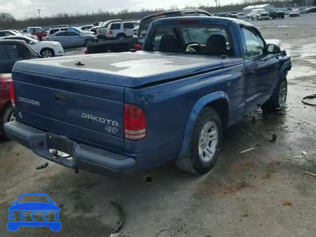 2004 DODGE DAKOTA SXT 1D7FL16K44S507158 Bild 3