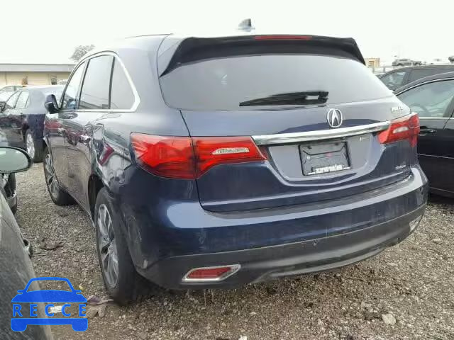 2014 ACURA MDX TECH 5FRYD4H41EB022988 image 2