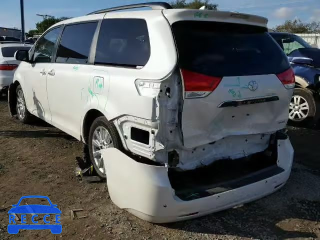 2014 TOYOTA SIENNA XLE 5TDYK3DC1ES518660 image 2