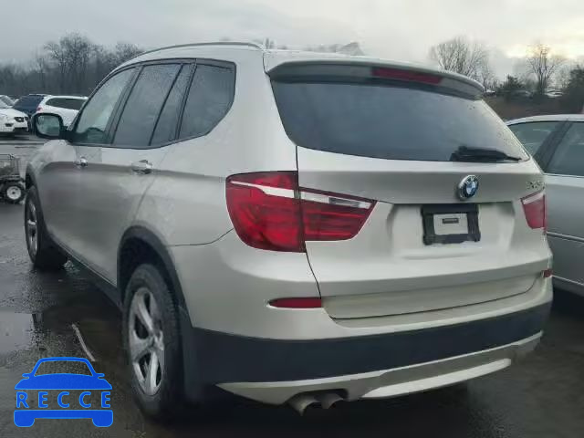 2011 BMW X3 XDRIVE2 5UXWX5C55BL708139 зображення 2