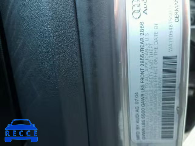 2005 AUDI ALLROAD WA1YD64B75N008736 image 9