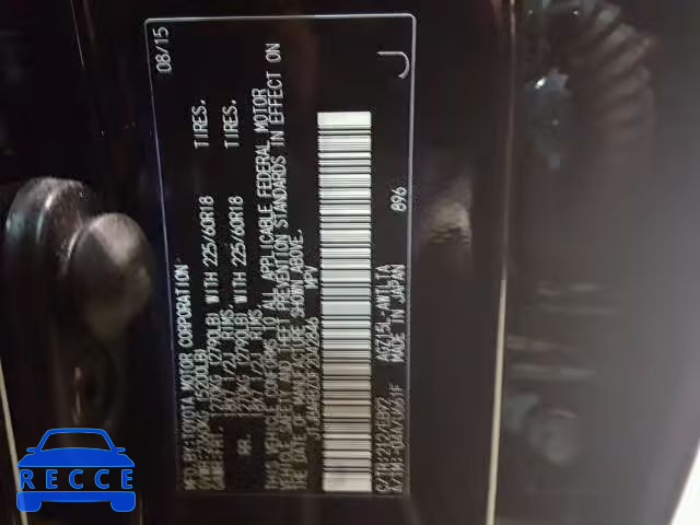2015 LEXUS NX 200T JTJBARBZ0F2042846 image 9