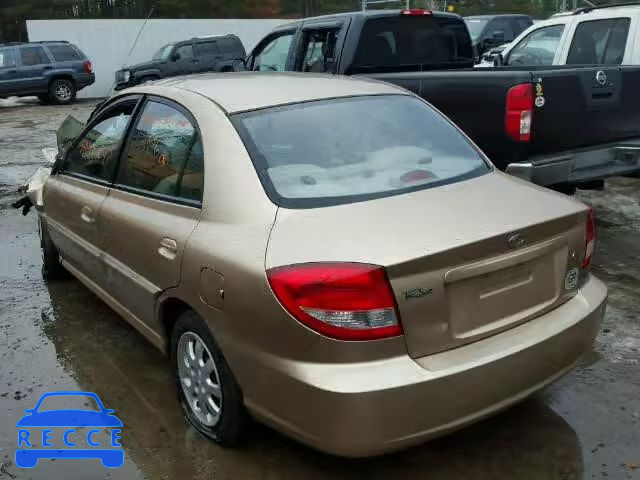 2003 KIA RIO KNADC125436273433 image 2