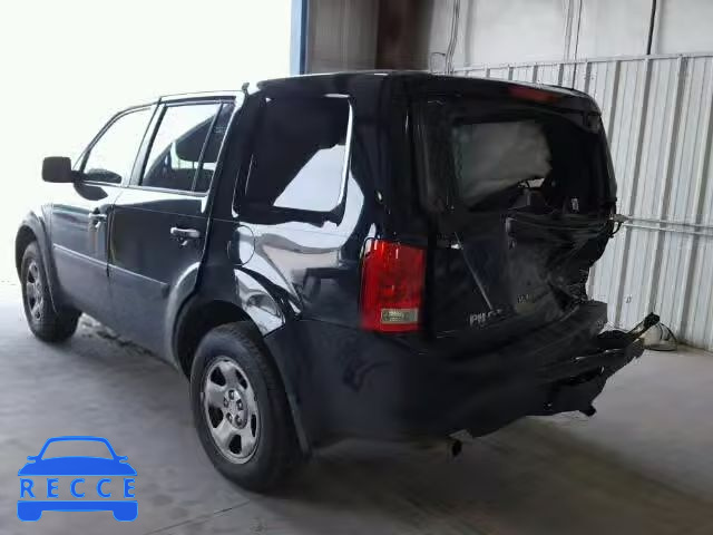 2012 HONDA PILOT LX 5FNYF3H21CB026735 image 2