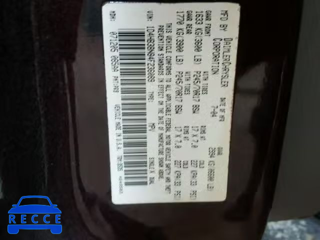 2004 DODGE DURANGO ST 1D4HB38N84F236089 image 9