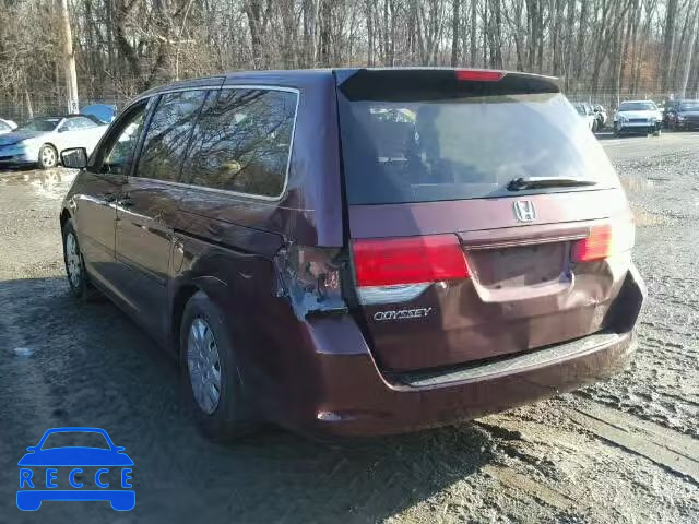 2008 HONDA ODYSSEY LX 5FNRL38278B070940 image 2