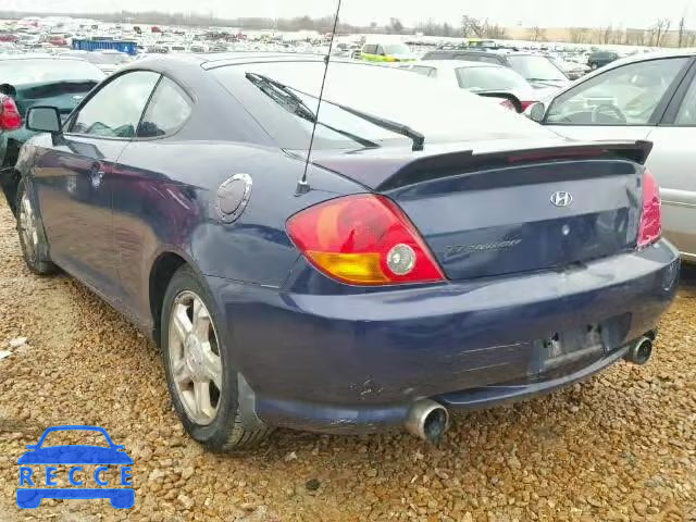 2003 HYUNDAI TIBURON KMHHM65D83U075754 image 2