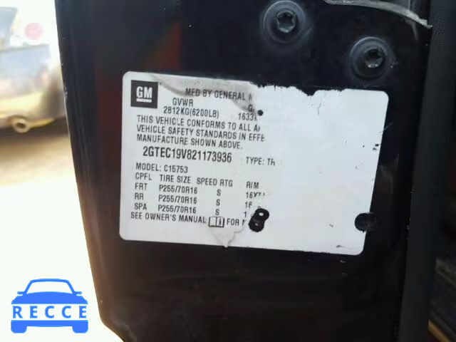 2002 GMC SIERRA C15 2GTEC19V821173936 image 9