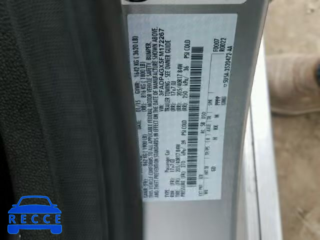 2015 FORD FIESTA ST 3FADP4GX5FM172267 image 9