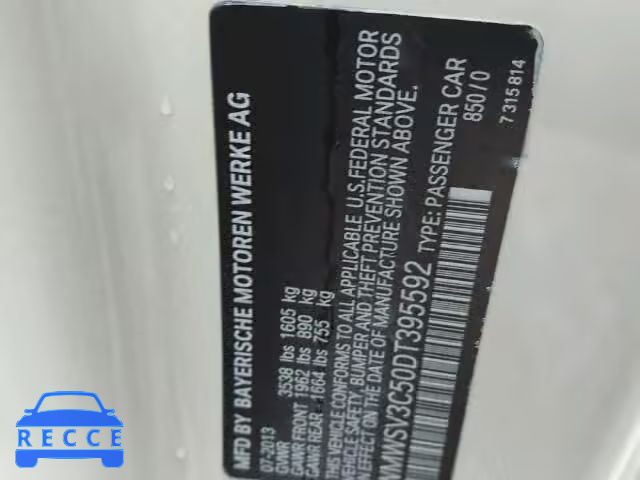2013 MINI COOPER S WMWSV3C50DT395592 image 9