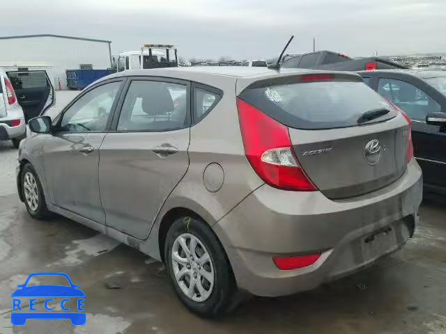 2013 HYUNDAI ACCENT KMHCT5AE0DU080874 image 2