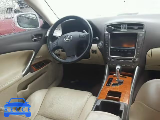 2009 LEXUS IS250 AWD JTHCK262295032040 image 8