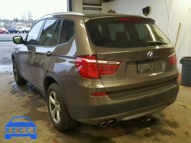 2011 BMW X3 XDRIVE2 5UXWX5C53BL706678 зображення 2