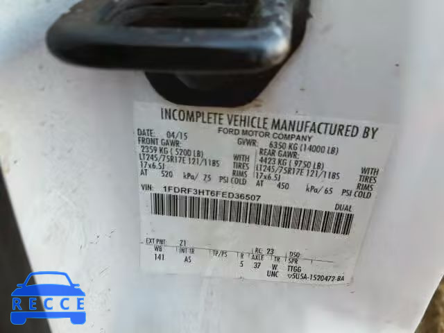 2015 FORD F350 SUPER 1FDRF3HT6FED36507 image 9