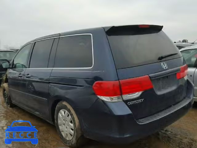 2008 HONDA ODYSSEY LX 5FNRL38208B098336 image 2