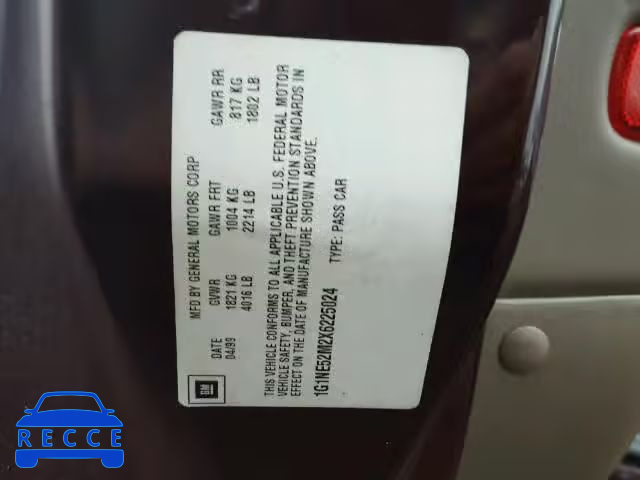 1999 CHEVROLET MALIBU LS 1G1NE52M2X6225024 image 9