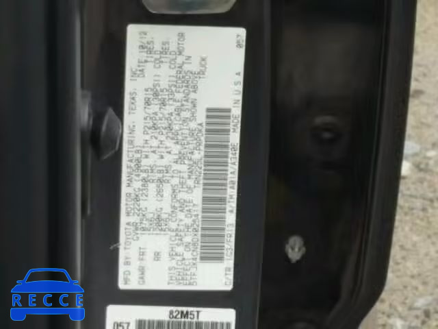 2013 TOYOTA TACOMA DOU 5TFJX4CN8DX025417 image 9