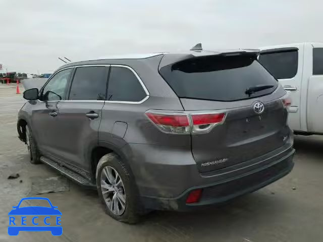 2014 TOYOTA HIGHLANDER 5TDKKRFH0ES034996 Bild 2