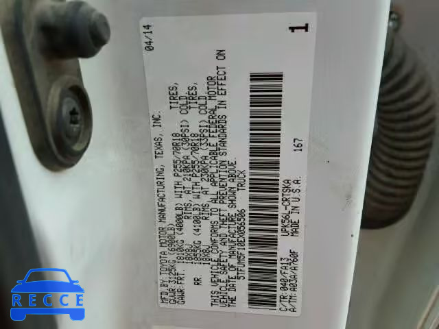 2014 TOYOTA TUNDRA DOU 5TFUM5F10EX056506 зображення 9