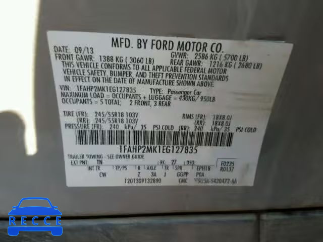 2014 FORD TAURUS INT 1FAHP2MK1EG127835 image 9