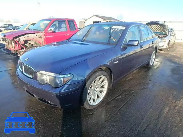 2002 BMW 745I WBAGL63482DP50584 зображення 1