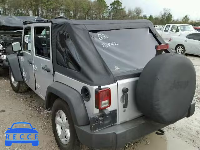 2007 JEEP WRANGLER X 1J4GB39157L111510 image 2