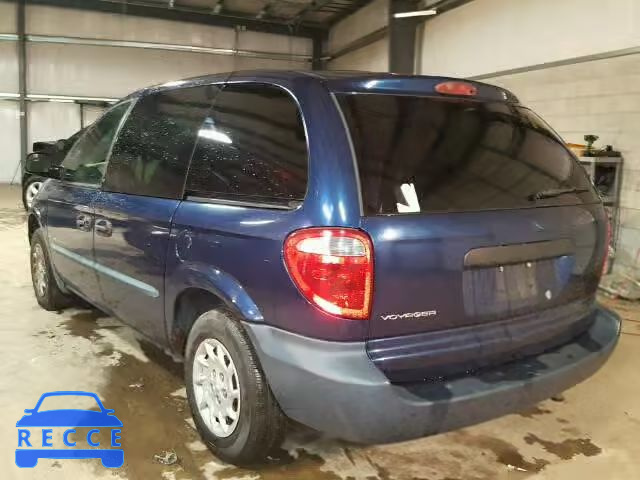 2001 CHRYSLER VOYAGER 1C4GJ25G51B100999 Bild 2