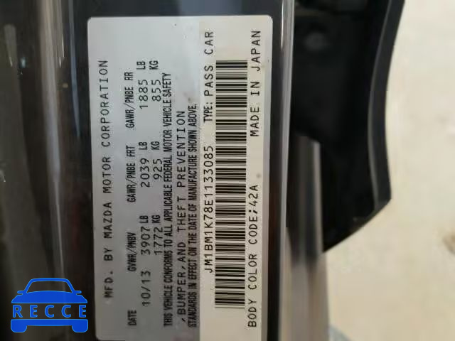 2014 MAZDA MAZDA3 SPO JM1BM1K78E1133085 image 9