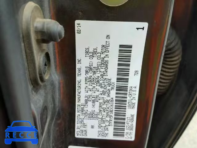 2014 TOYOTA TUNDRA DOU 5TFRY5F10EX161864 зображення 9