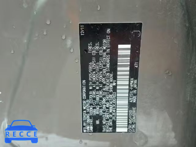 2012 TOYOTA SCION XB JTLZE4FE3CJ007823 image 9