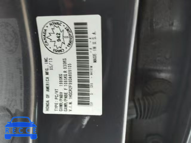 2013 HONDA ACCORD TOU 1HGCR2F96DA809105 зображення 9