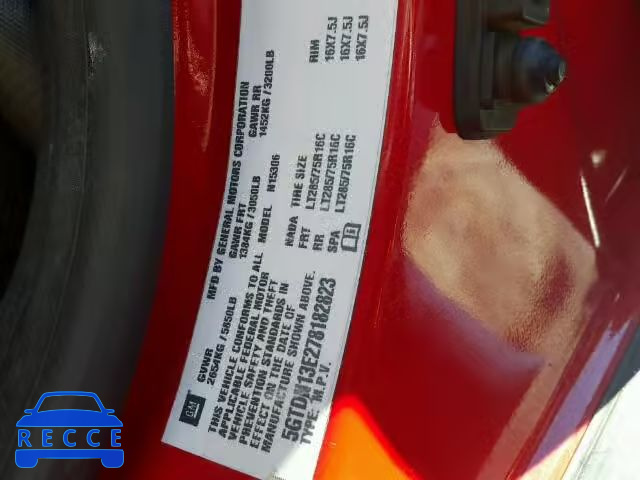 2007 HUMMER H3 SUV 5GTDN13E278182823 image 9