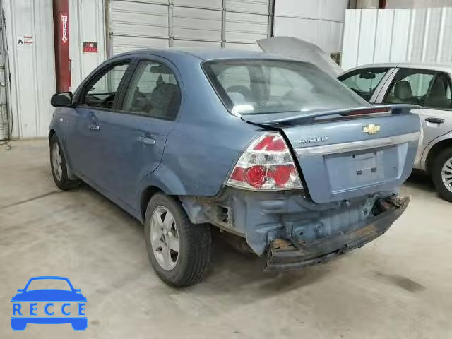 2007 CHEVROLET AVEO LT KL1TG56637B058689 зображення 2