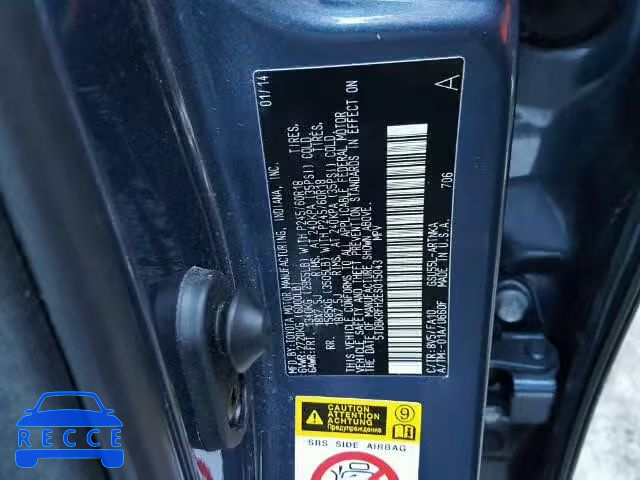 2014 TOYOTA HIGHLANDER 5TDBKRFH2ES015043 зображення 9