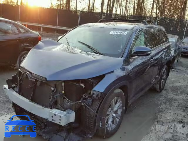 2014 TOYOTA HIGHLANDER 5TDBKRFH2ES015043 зображення 1
