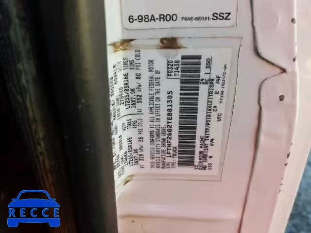 1996 FORD F250 1FTHF26G2TEB81305 Bild 9
